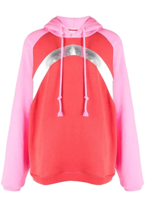 ERL colour-block cotton hoodie - Pink