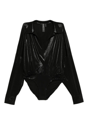 Norma Kamali draped bodysuit - Black