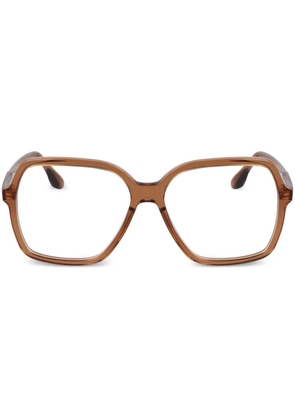 Victoria Beckham Eyewear oversized-frame glasses - Brown