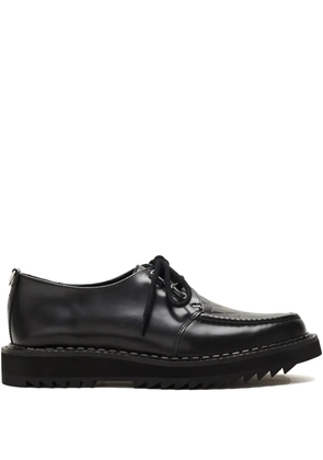 George Cox leather boat shoes - Black
