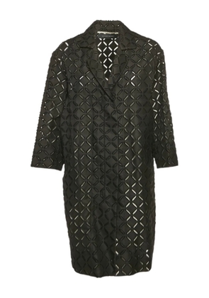Roland Mouret eyelet pattern coat - Black