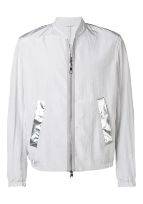 Neil Barrett welt-pocket bomber jacket - Grey