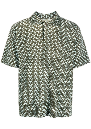 Homme Plissé Issey Miyake graphic-print short-sleeved shirt - Green