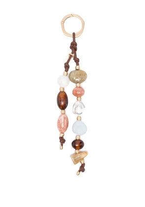 Cult Gaia Mercier beaded key ring - Neutrals