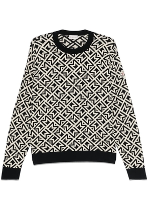 Moncler monogram sweater - Blue