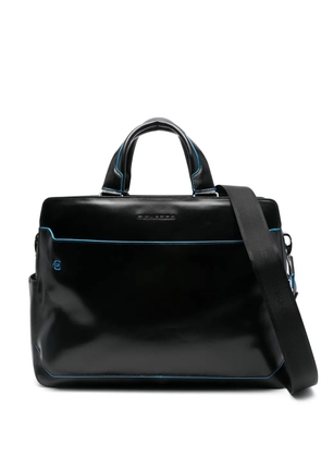 PIQUADRO logo-appliqué laptop bag - Black