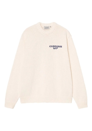 Carhartt WIP logo-embroidered crew-neck sweater - Neutrals