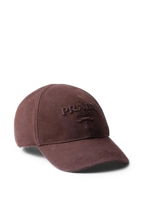 Prada canvas baseball cap - Red