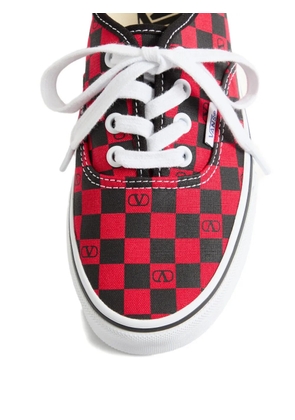 Valentino Garavani x Vans VLogo Checkerboard-print sneakers - Red