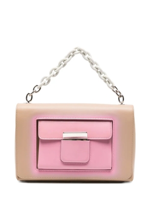 Balenciaga chain-link flap shoulder bag - Neutrals