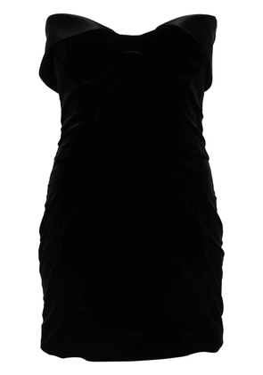 Mugler velvet mini dress - Black