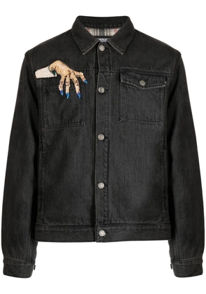 Undercover patch-detail wool-blend jacket - Grey