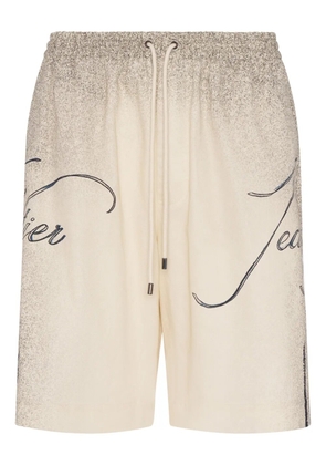 Jean Paul Gaultier Tattoo deck shorts - Neutrals