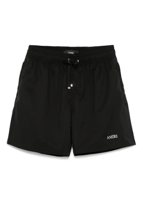AMIRI embroidered-logo swim shorts - Black