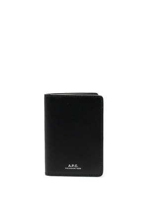A.P.C. Stefan leather card colder - Black