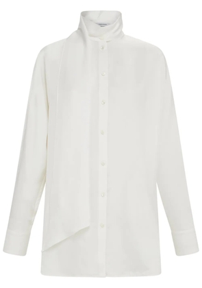 Ferragamo sash-detail blouse - White