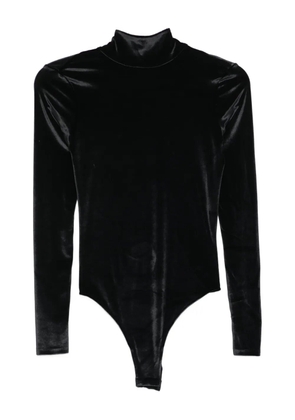Mugler high-neck velvet bodysuit - Black