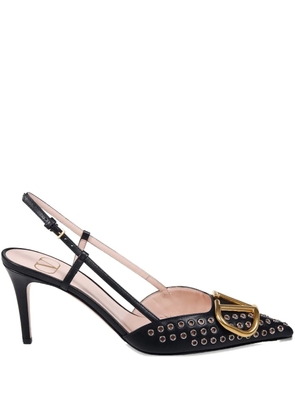 Valentino Garavani 800mm VLogo studded pumps - Black