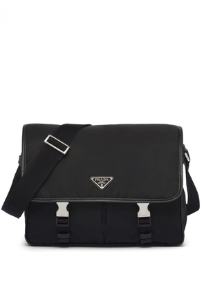 Prada Re-Nylon triangle-logo crossbody bag - Black