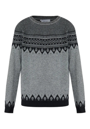 Alexander McQueen skull-motif wool sweater - Grey