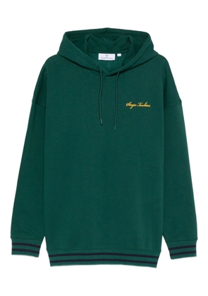 Sergio Tacchini ribbed logo hoodie - Green