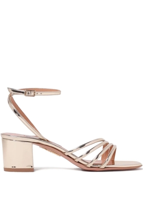 Aquazzura 50mm Latour block-heel sandals - Gold