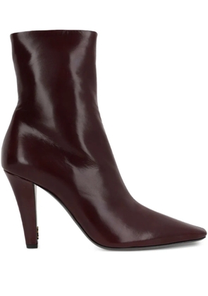 Saint Laurent 95mm Jill ankle boots - Red