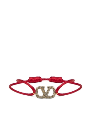 Valentino Garavani VLogo Signature crystal-embellished bracelet - Gold
