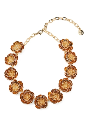 Carolina Herrera flower-embellished chain necklace - Gold
