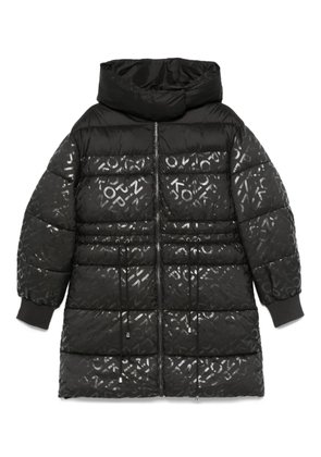 PINKO logo-print puffer coat - Black