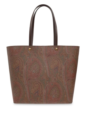 ETRO paisley print tote bag - Brown