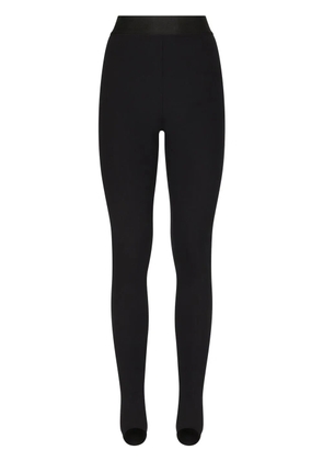 Dolce & Gabbana Technical jersey leggings with branded elastic - Black