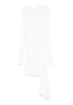 Christopher Esber draped-detailing mini dres - White