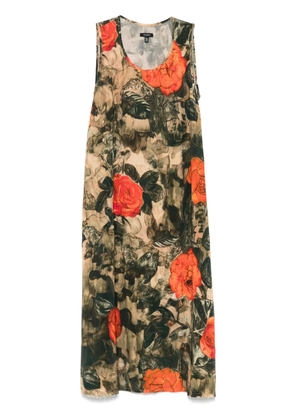 R13 floral-print midi dress - Green
