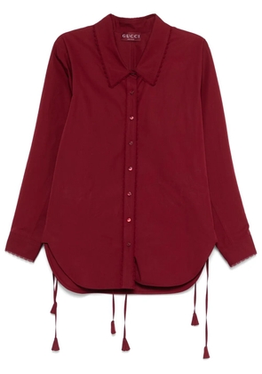 Gucci cotton poplin shirt - Red