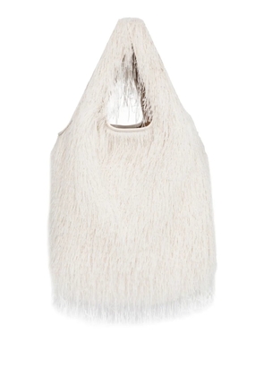 DRIES VAN NOTEN fringed tote bag - Neutrals