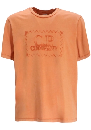 C.P. Company logo-print cotton T-shirt - Orange