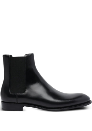 Saint Laurent 25mm Adrien round-toe slip-on boots - Black
