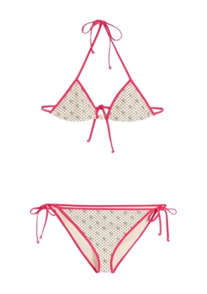 Valentino Garavani Gelatini-print bikini - Neutrals