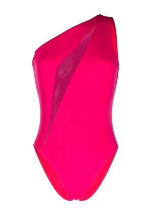 Versace one-shoulder swimsuit - Pink