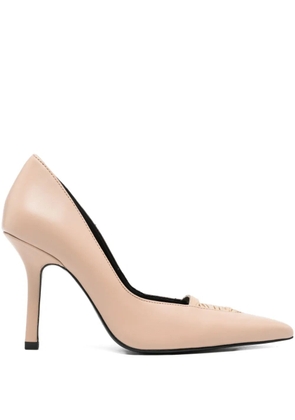 Patrizia Pepe 95mm leather stiletto pumps - Neutrals