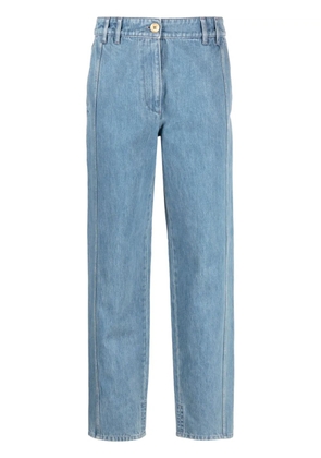 Patou Cargo low-rise tapered jeans - Blue