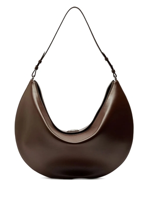 Jacquemus The Ovalo leather large shoulder bag - Brown