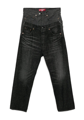 Junya Watanabe MAN patchwork panelled jeans - Black