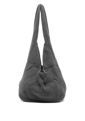 Aya Muse Sol ribbed shoulder bag - Grey