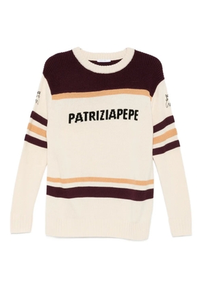 Patrizia Pepe logo-detail sweater - White
