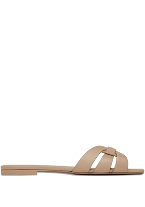 Saint Laurent knotted strap sandals - Neutrals