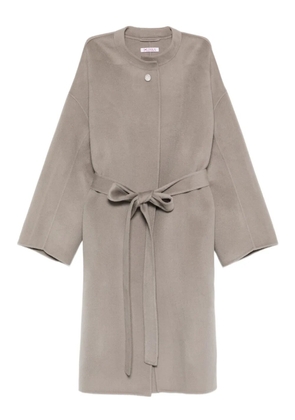 Liska belted cashmere coat - Grey
