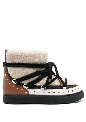 Inuikii Curly Rock stud-embellished boots - Neutrals