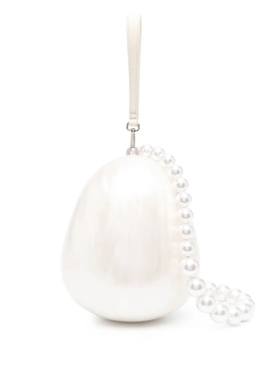 Simone Rocha Egg faux pearl tote bag - Neutrals